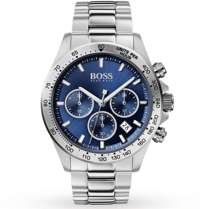 hugo boss blue dial watch